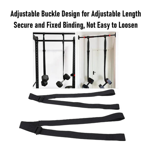 Heavy Duty Dumbbell Spotter Straps 2 Pack Adjustable Safety Belts With Tough Nylon Webbing And Secure Metal Buckle For Bench Press Home Gym Power Rack Legit Safe Spotter Aid Built Different