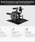 Adjustable Leg Extension And Curl Machine For Home Gym Space Saving All In One Strength Training Gear With Seated And Lying Positions