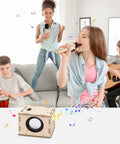 Karaoke STEM Kit For Kids 8 12 Build Your Own Bluetooth Speaker And Microphone DIY toy with kids singing