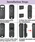 Installation steps for Magnetic Doorbell Camera Mount For Video Doorbell 2nd Gen No Drilling Holder Magnet Mount