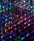 Quad Cube Animated Light Sculpture With 64 RGB LEDs Capable Of 4096 Colors 51 Visualizations 10 Plus Transition Effects close-up view