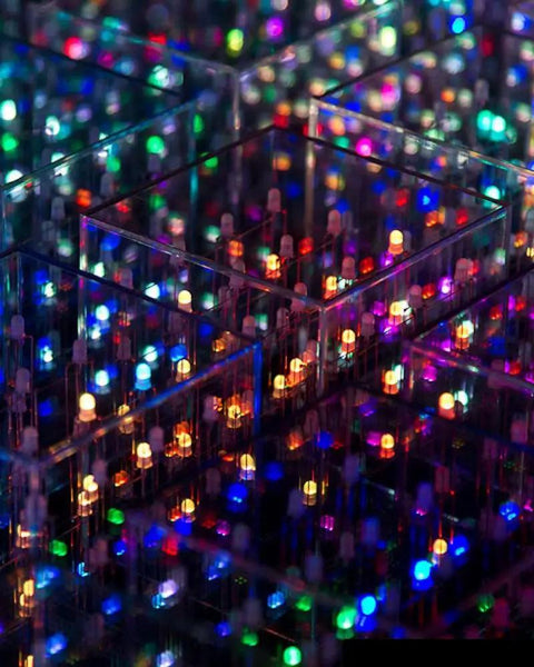 Quad Cube Animated Light Sculpture With 64 RGB LEDs Capable Of 4096 Colors 51 Visualizations 10 Plus Transition Effects close-up view