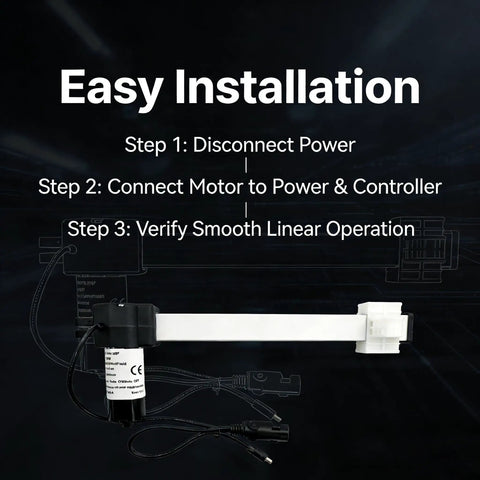 Heavy-Duty Aluminum Linear Actuator Motor for Kaidi KDPT007-115 Lift Chairs easy installation guide and wiring process