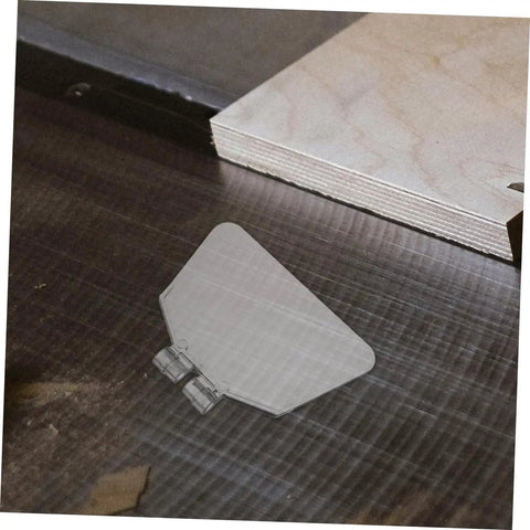 Dustproof 6-Inch Bench Grinder Eye Shield Guard Kit on a workshop surface, showing transparent protective shield for grinding machines.