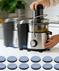 Heavy Duty Furniture Sliders Self Stick Chair Leg Pads Make Large Items Slide Like Butter Across Carpet Or Hardwood Scratch Proof Moving Essentials 24 Pack Grey under kitchen juicer.