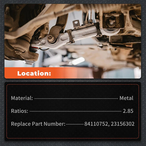 Heavy Duty Rear Carrier Differential Assembly For Cadillac CTS 2014 Through 2019 With 2.85 Gear Ratio shown mounted under vehicle.