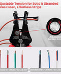 Automatic Wire Stripper 3 In 1 Adjustable Stripper Cutter Easy Grip Crimping Tool For 8 20 AWG Solid And 10 22 AWG Stranded Wires with tension knob