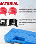 Universal Motorcycle Fork Seal Driver Kit 14 Pcs Set For Easy Quick Install And Removal in blue case with adapters