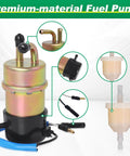 12V Fuel Pump With Am116304 Fuel Filter For Honda FourTrax Foreman 86-89 TRX 350 350D 4x4 Replacement 16710-HA7-672