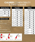 Caliber compatibility and safety guide for Beefy 12x20 Steel Targets For Range Practice With 3/8 Inch AR500 Plate IPSC Silhouette