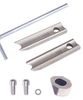 R6mm R8mm Metal Die Blade Replacement Kit for Corner Rounder Cutter Machine components on white background