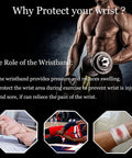 Bodybuilder holding dumbbell illustrating the 2 Pack Adjustable Wrist Brace Set for Fitness and Weightlifting, Wrist Pain Relief.