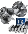 Front Wheel Bearing And Hub Kit For 2011 2020 Dodge Durango And 2011 2019 Jeep Grand Cherokee Includes Two Front Hub Assemblies And Twenty Four Chrome Lug Nuts Five Bolt Hubs Tone Ring ABS Compatible Easy Installation