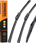 Top Shelf Front And Rear Windshield Wiper Blades For 2024 To 2026 Chevrolet Trax, sleek frameless design, package, all weather performance.