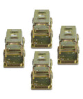 Heavy Duty Magnetic V Pads Kit Four And A Quarter Inch Alloy Steel Bronze Finish Each Pad Contains Eight Rare Earth Magnets Flexible V Design