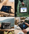 Heavy Duty Windows 11 Rugged Tablet Featuring Knockout Intel Core I5 Speed And Plush 16gb Ram Coupled With Snappy 256gb Drive in various environments.