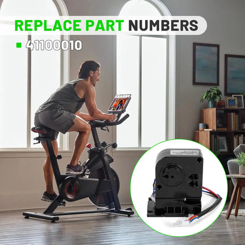 6V 411458 Resistance Motor For NordicTrack And ProForm Elliptical Trainers And Stationary Bikes Replacement Brake Tension Motor Plug And Play Compatible With Smart Power Ten Zero Tour De France And More Easy Upgrade