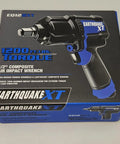1/2 Inch Blue Composite Air Impact Wrench 1200 Ft Lb Breakaway Torque Twin Hammer Beast Rubberized Grip shown in packaging.
