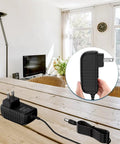 Universal 100 To 240V AC Adapter For Boss RC 5 Loop Station With 50 60Hz US Power Cord on wooden table in living room