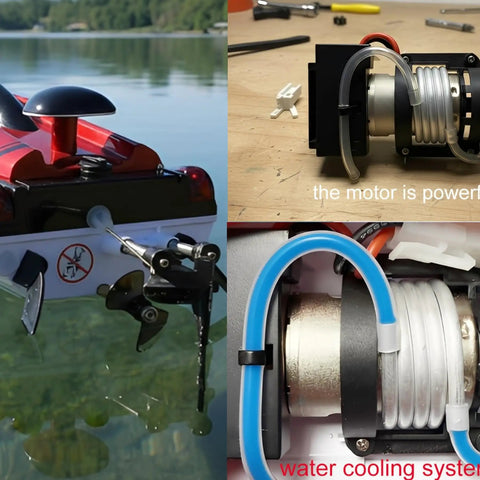 14 Inch RC Boat With Sick Speed Remote Control Boat For Kids And Adults 23 Plus MPH Water Toy motor and cooling system