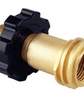 Propane Tank Adapter Converts POL To QCC1 Type 1 For Grills And Regulators, Easy Grip Hand Wheel, Airtight Connection