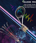 Two Piece Spinning Rod And Reel Combo, colorful guide ring, stainless material, lightweight fishing kit for freshwater and saltwater