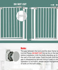 Extra Wide 57 To 59.8 Inch Baby Gate For Doorways And Stairs, Pressure Mount, installation instructions illustration