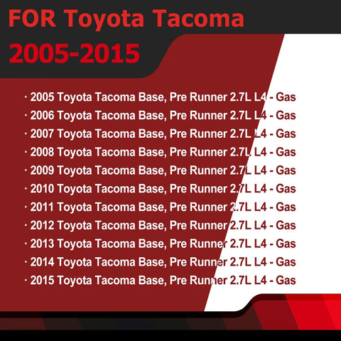 Toyota Tacoma Secondary Air Injection Smog Pump 2.7L L4 2005-2015 Replacement Plug-And-Play Unit compatibility chart
