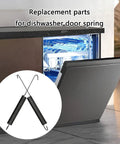 Two Piece Heavy Duty Dishwasher Door Springs Set For Home And Commercial Kitchens Beefy Metal Replacement Parts For Dishwashers Easy Install Prevents Door Slams And Accidental Drops, dishwasher open