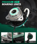 Pair Front Wheel Hub Bearing Assembly With ABS For Ford Ranger And Mazda B4000 1998 1999 2000 5-Lug 4WD 4-Wheel ABS Close-up