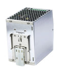 Heavy Duty 480W Din Rail Power Supply with metal housing, showing the rear view and connector for reliable industrial automation.