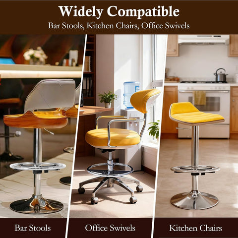 Real Deal Stainless Steel Chair Footrest Ring With 40 Cm Diameter Hella Sturdy Replacement Leg Support For Bar Stools And Office Swivel Chairs Built Tough For Daily Grind in kitchen and bar settings.