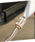Portable High Temperature Steam Cleaning Tool With All In One Multi Functional High Pressure Hose Nozzle in use