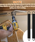 Attic Ladder Springs Replacement Kit For Attic Ladders, Heavy Duty Extension Springs With Hooks, installation process shown