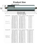Unpowered Galvanized Roller Conveyor Workhorse For Packaging And Material Handling, 15x19x0.8x2.5 Cm, silver roller size chart