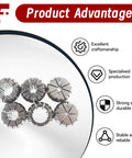 ER32 Spring Collet Set Six Piece One Eighth To Three Quarters Inch Range For CNC Milling Lathe Tooling Advantages
