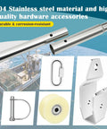 304 Stainless Steel hardware accessories for Rugged Pro Grade 800 Lb 304 Stainless Steel Crab Pot Puller Davit Rig.