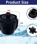 4 Pack UF1 Nozzle And Diffuser Assembly For Carbonation Boost In Beverage Makers Quick Response Nozzle Set For Home Soda Systems Matte Black Finish Elevates Syrup And Carbonated Water Mixing For Rich Flavor And Bubbles. matte black ABS nozzle diffuser, 1.8in size