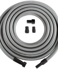 Premium 50 Foot Shop Vacuum Hose With Power Tool Adapter Set For Dry And Wet Cleanup, crush-proof, includes adapters, coiled.