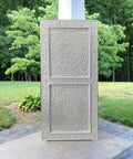 Hand Carved White Custom Build Doors For Interior Or Exterior Use, Dope Antique Sliding Barn Door Style, outdoor setting