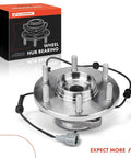 Front Wheel Bearing And Hub Assembly With ABS For 6 Lug SUVs Fits Nissan Armada 2005 2007, Pathfinder 2004, packaged view.