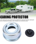 Wheel Bearing Protector Dust Cap Cover 2.72 Inch Precise Fit for Boat Trailer Marine and RV Axles metal rubber shield