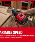 Compact Brushless Cordless Drill And Impact Driver Combo Kit Featuring Dual Amp Batteries And Rapid Charger Pro Grade High Torque Power Tools in use
