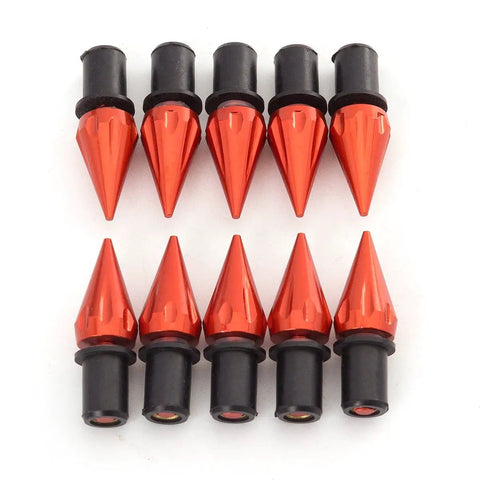 Orange CNC Aluminum Windshield Bolts Screws Nuts Set For Honda CBR 600RR 1000RR Suzuki GSXR 600 750 1000 Yamaha R1 R6 R6S Kawasaki ZX6R ZX9R ZX10R ZX12