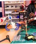 Multifunction Soldering Station And Welding Table Stand With Arms And Base for PCB Repair in electronics workshop