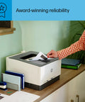 Color Laser Printer For Small Offices, Wireless Duplex Office Printer With Fast Color Printing Up To 26 Ppm on a desk