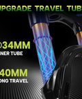 Front MTB Fork With 140mm Travel, 34mm Stanchions, Rebound Adjust And Lockout, One And One Eighth Inch Straight Or Tapered Steerer