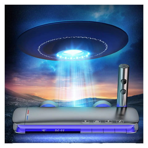 Showers for Bathrooms, Led Digital Bathroom Shower System Faucet, featuring a futuristic control panel and atmospheric lighting.