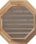 Western Red Cedar Outdoor Wood Panel With Screen, Rustic Collection Built Tough, Unfinished, 25W X 25H Inches, Rough Opening 20W