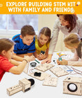 Karaoke STEM Kit For Kids 8 12 Build Your Own Bluetooth Speaker And Microphone DIY Electronics Toy For Boys And Girls Hands On Science Fun Learn By Making A Mini Karaoke Machine Great Birthday Gift 9 10 11 12, kids assembling wooden speaker parts